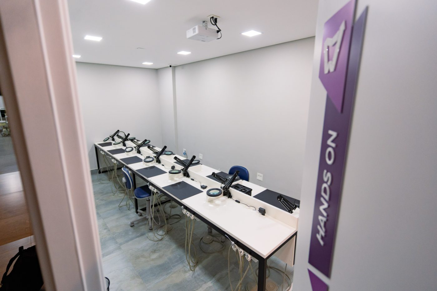 Sala de ensino prático (hands on)